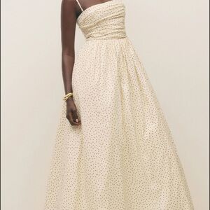 Reformation Kastoria Polka Dot Dress - Hemmed